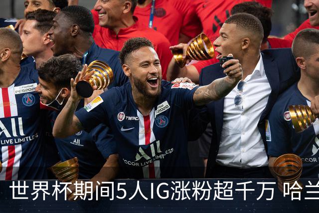 世界杯期间5人IG涨粉超千万 哈兰德涨3200万 NBA仅12人粉丝超千万